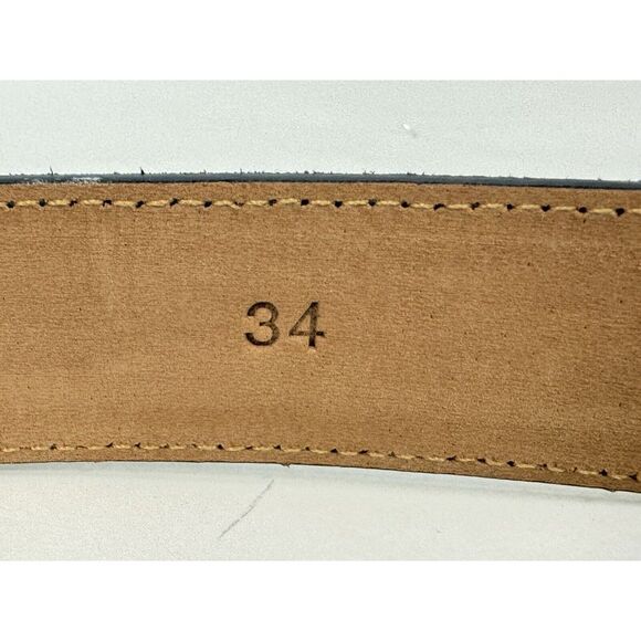 NWT PETER  MILLAR Excursionist Calf Suede Belt  NAVY Blue Men's Size 34 $200 - Picture 7 of 9